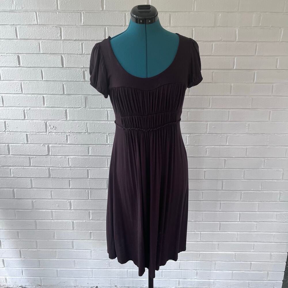 Vintage 90s/y2k dark brown baby doll dress